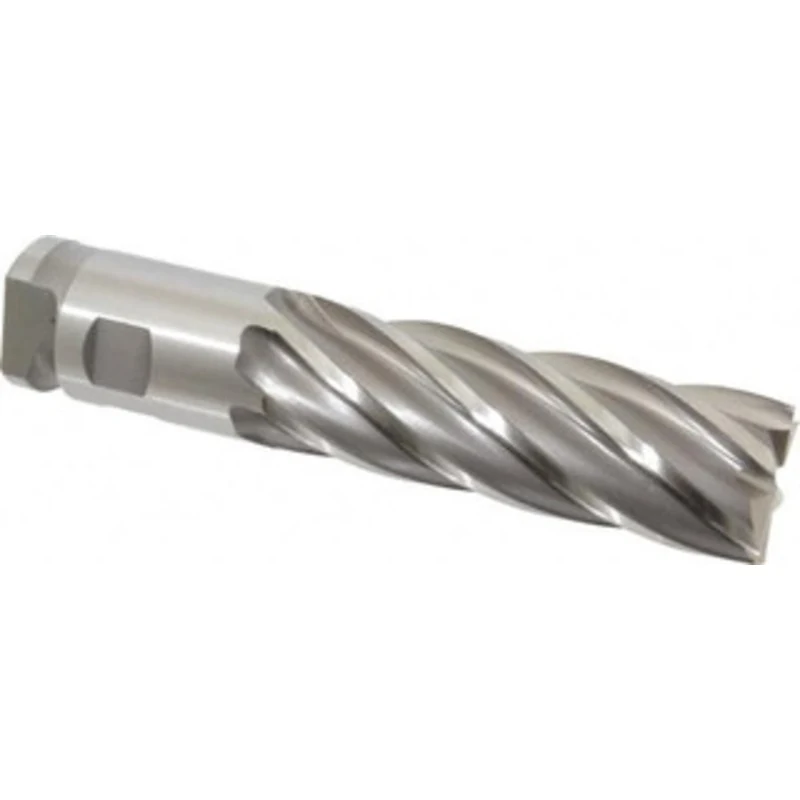 OSG 2, 6 LOC, 2 Shank Diam, 9-3/4 OAL, 6 Flute, Cobalt Square End Mill Single End, Uncoated, Spiral Flute, 30 Helix, ...